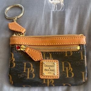 Dooney & Bourke card/coin keychain bag.